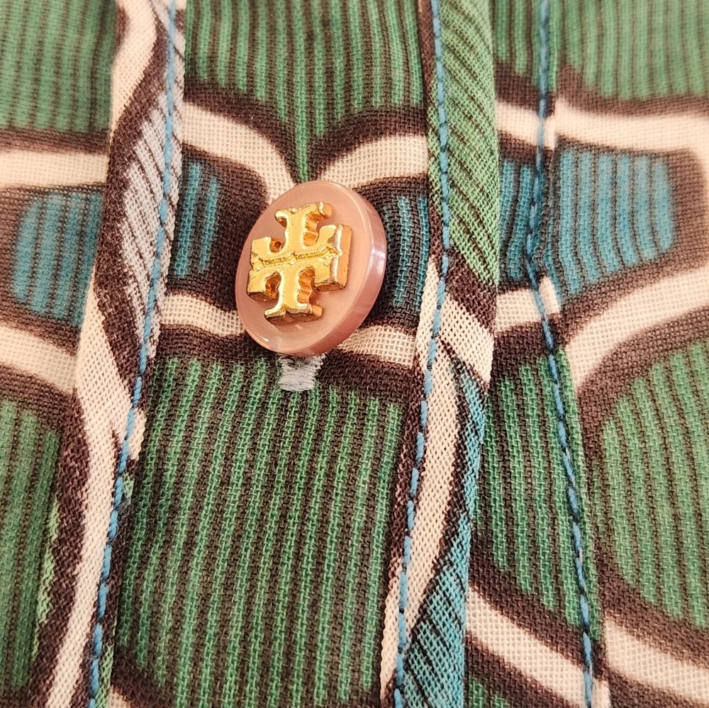 || TORY BURCH || Shift dress wool lined long sleeves pockets buttons sz 4